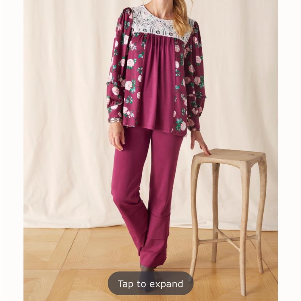 Matilda Jane Burgundy Wide Leg Pants